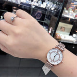 Emporio Armani Gianni T Bar Mother of Pearl Rose Gold Stainless Steel Strap Watch For Women - AR1909 Buy Now By Emporio Armani
