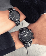 Emporio Armani Ceramica Black Dial Black Ceramic Strap Watch For Women - AR1487 Buy Now By Emporio Armani