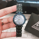 Guess Park Ave Analog Quartz Blue Dial Blue Steel Strap Watch For Women - W0767L4 Buy Now By Guess