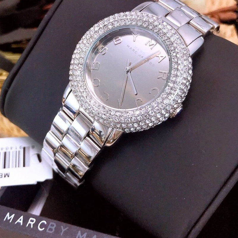 Marc Jacobs Marci Silver Dial Silver Steel Strap Watch for Women - MBM3190 Buy Now By Marc Jacobs