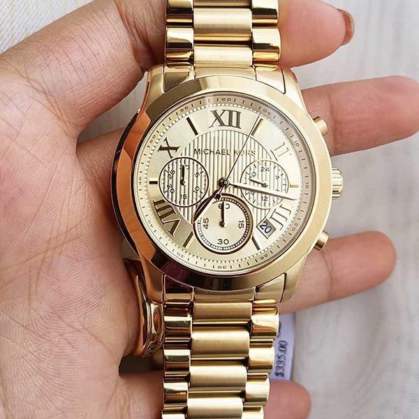 Michael Kors Cooper Gold Dial Gold Steel Strap Watch for Women - MK6274 Buy Now By Michael Kors