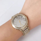 Michael Kors Kerry Crystals Gold Dial Gold Steel Strap Watch For Women - MK3360 Buy Now By Michael Kors