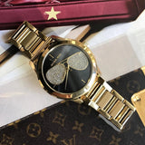 Michael Kors Hartman Analog Quartz Black Dial Gold Steel Strap Watch For Women - MK3647 Buy Now By Michael Kors
