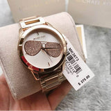 Michael Kors Hartman Analog White Dial Rose Gold Steel Strap Watch For Women - MK3673 Buy Now By Michael Kors