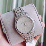 Michael Kors Lauryn Analog Crystals Silver Dial Silver Steel Strap Watch For Women - MK3717 Buy Now By Michael Kors