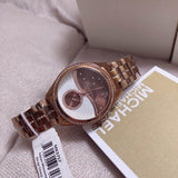 Michael Kors Lauryn Rose Gold Dial Brown Steel Strap Watch for Women - MK3757 Buy Now By Michael Kors