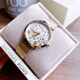 Michael Kors Portia Quartz White Dial Gold Steel Strap Watch for Women - MK3840 Buy Now By Michael Kors