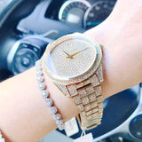 Michael Kors Lauryn Crystals Gold Dial Gold Steel Strap Watch For Women - MK3930 Buy Now By Michael Kors