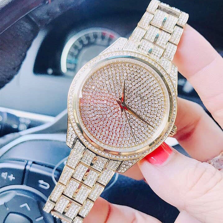 Michael Kors Lauryn Crystals Gold Dial Gold Steel Strap Watch For Women - MK3930 Buy Now By Michael Kors