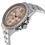 Michael Kors Everest Chronograph Gold Dial Silver Steel Strap Watch For Women - MK5870 Buy Now By Michael Kors