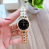 Michael Kors Runway Mercer Quartz Black Dial Two Tone Steel Strap Watch For Women - MK6672 Buy Now By Michael Kors