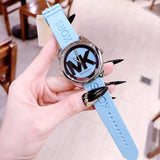 Michael Kors Janelle Quartz Blue Dial Blue Rubber Strap Watch For Women - MK7350 Buy Now By Michael Kors