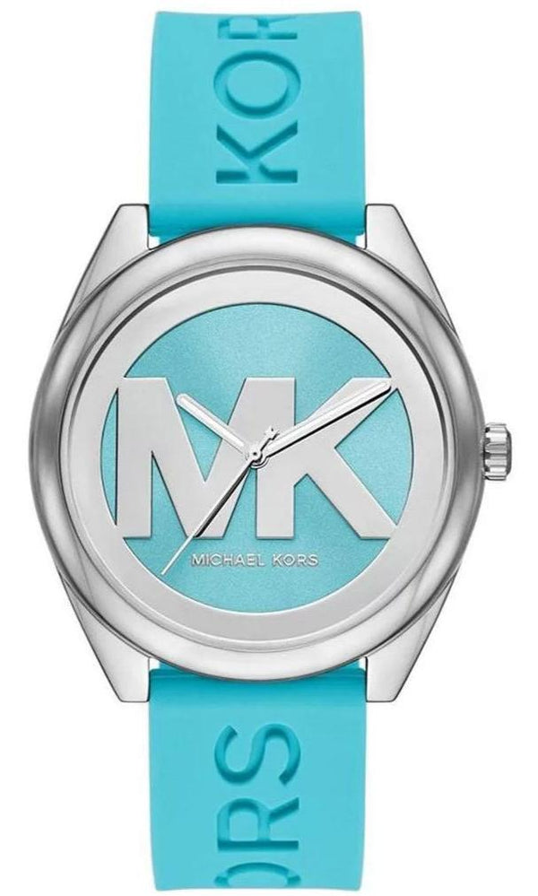 Michael Kors Janelle Quartz Blue Dial Blue Rubber Strap Watch For Women - MK7350 Buy Now By Michael Kors