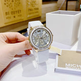 Michael Kors Jessa Quartz Gold Dial White Silicone Strap Watch For Women - MK7267 Buy Now By Michael Kors