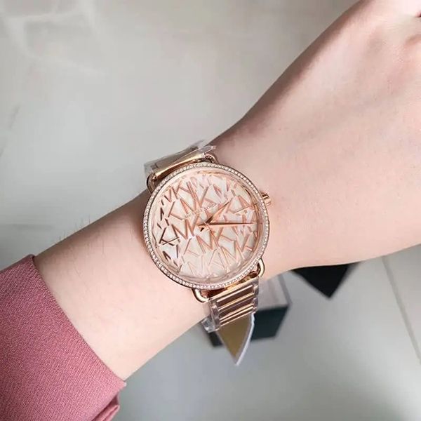 Michael Kors Portia Quartz Silver Dial Rose Gold Steel Strap Watch For Women - MK3887 Buy Now By Michael Kors