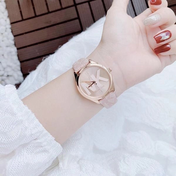 Michael Kors Jaycie Quartz Rose Gold Dial Pink Leather Strap Watch for Women - MK2879 Buy Now By Michael Kors
