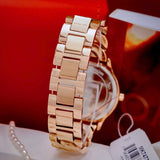 Michael Kors Runway Three-Hand Silver Dial Rose Gold Steel Strap Watch for Women - MK7473 Buy Now By Michael Kors