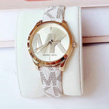 Michael Kors Jaycie Quartz Gold Dial White Leather Strap Watch for Women - MK2861 Buy Now By Michael Kors