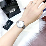 Shop Movado Edge Silver Dial Silver Steel Strap Watch for Women - 3680012 in USA