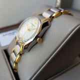 Tissot T Wave Mother of Pearl Dial Two Tone Steel Strap Watch for Women - T023.210.22.117.00 Buy Now By Tissot