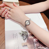 Shop Swarovski Crystal Flower Silver Dial Silver Steel Strap Watch for Women - 5547622 in USA