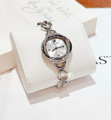 Shop Swarovski Crystal Flower Silver Dial Silver Steel Strap Watch for Women - 5547622 in USA