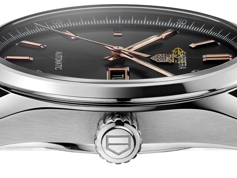 Tag Heuer Carrera Day Date Black Dial Black Leather Strap Watch for Men - WBN2013.FC6503 Buy Now By Tag Heuer