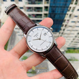 Tissot Luxury Powermatic 80 Silver Dial Brown Leather Strap Watch For Men - T086.407.16.031.00 Buy Now By Tissot