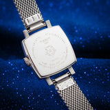 Shop Tissot Lovely Square Blue Dial Silver Mesh Bracelet Watch For Women - T058.109.11.041.00 in USA