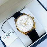 Tissot T Classic PR 100 Chronograph Silver Dial Black Leather Strap Watch for Men - T101.417.36.031.00 Buy Now By Tissot