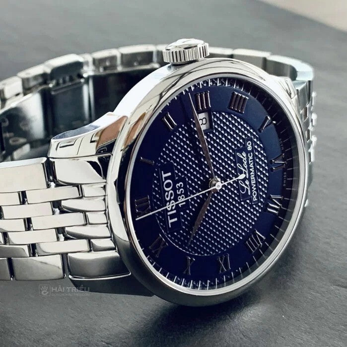 Tissot Le Locle Powermatic 80 Blue Dial Silver Steel Strap Watch For Men - T006.407.11.043.00 Buy Now By Tissot