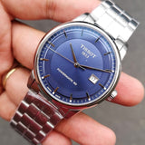 Tissot Luxury Powermatic 80 Blue Dial Silver Steel Strap Watch For Men - T086.407.11.041.00 Buy Now By Tissot