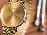 Tissot T Classic Everytime Medium Gold Dial Gold Mesh Bracelet Watch For Men - T109.410.33.021.00 Buy Now By Tissot