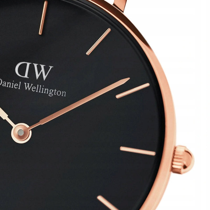 Daniel Wellington Classic Petite Bondi Black Dial White Leather Strap Watch For Women - DW00100283 Buy Now By Daniel Wellington