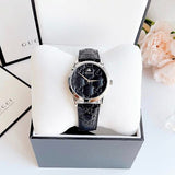 Gucci G Timeless Quartz Black Dial Black Leather Strap Watch For Men - YA1264031 Buy Now By Gucci