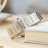 Versace Hellenyium Silver Dial Two Tone Steel Strap Watch for Women - VEVH00620