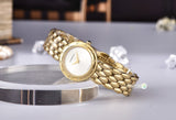 Versace V-Flare Quartz Silver Dial Gold Steel Strap Watch for Women - VEBN00818 Buy Now By Versace