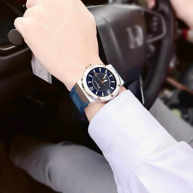Salvatore Ferragamo F-80 Blue Dial Blue Rubber Strap Watch For Men - SFHY01122 Buy Now By Salvatore Ferragamo