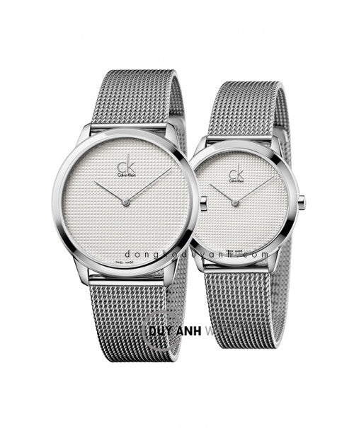 Calvin Klein Minimal White Dial Silver Mesh Bracelet Watch for Women - K3M2212Y Buy Now By Calvin Klein
