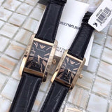Emporio Armani Classic Black Dial Black Leather Strap Watch For Men - AR0168 Buy Now By Emporio Armani