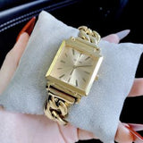 Shop Guess Vanity Gold Dial Gold Steel Strap Watch for Women - W1029L2 in USA