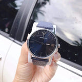 Emporio Armani Kappa Quartz Blue Dial Blue Leather Strap Watch For Women - AR11012 Buy Now By Emporio Armani