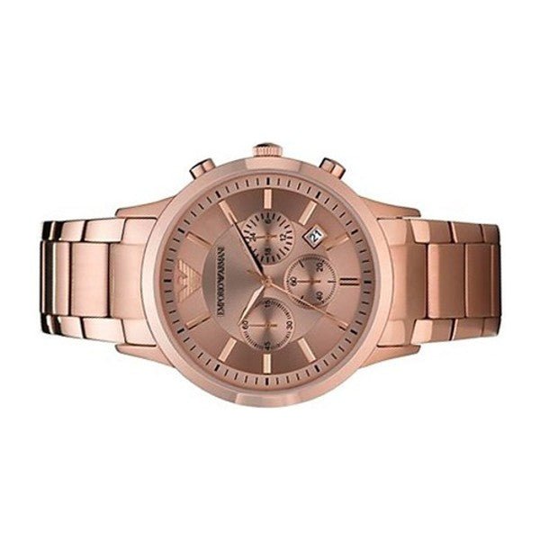 Emporio Armani Classic Rose Gold Chronograph Steel Strap Watch For Men - AR2452 Buy Now By Emporio Armani