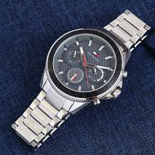 Tommy Hilfiger Aiden Chronograph Grey Dial Silver Steel Strap Watch For Men - 1791857 Buy Now By Tommy Hilfiger