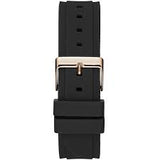 Guess Zena Chronograph Black Dial Black Rubber Strap Watch For Women - W1094L6 Buy Now By Guess