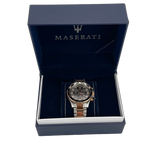 Maserati SFIDA Chronograph Black Dial Two Tone Steel Strap Watch For Men - R8873640002 Buy Now By Maserati