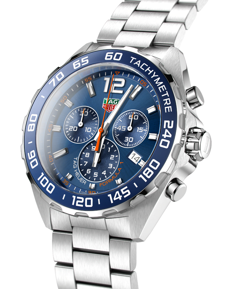 Tag Heuer Formula 1 Chronograph Blue Dial Silver Steel Strap Watch for Men - CAZ1014.BA0842 Buy Now By Tag Heuer