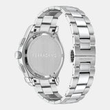 Shop Salvatore Ferragamo Sapphire Chrono Blue Dial Silver Steel Strap Watch for Men - SFME01123 in USA