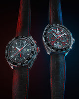 Shop Tag Heuer Formula 1 Mario Kart Chronograph Black Dial Black Leather Strap Watch for Men - CAZ201E.FC6517 in USA