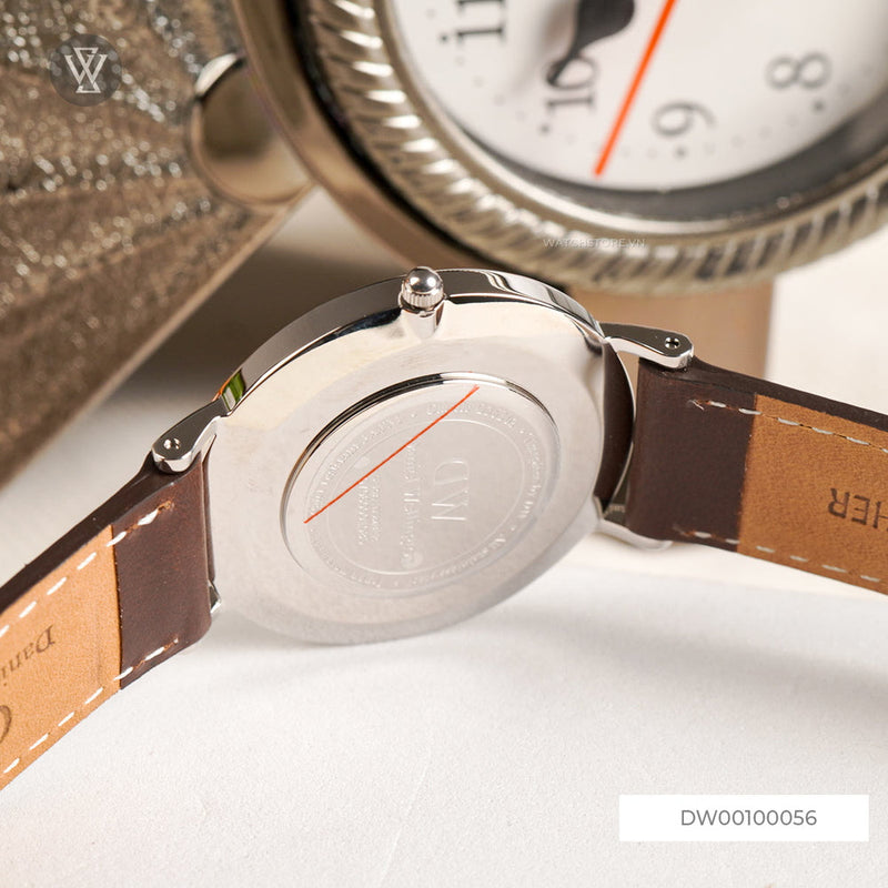 Daniel Wellington Classic Bristol White Dial Brown Leather Strap Watch For Women - DW00100056 Buy Now By Daniel Wellington